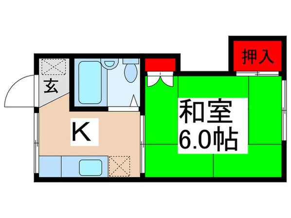 エステートムツミＢの物件間取画像